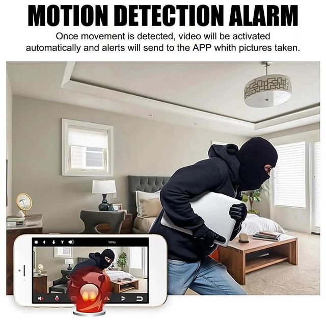 Alt view image 6 of 7 - Smart Mini Wireless WiFi Camera Home Security 1080P HD Night Cam With Battery