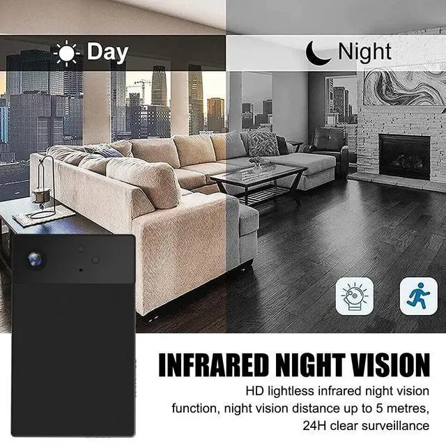 Alt view image 5 of 7 - Mini Camera Home Security Cam HD 1080P DVR Night Vision Audio Video Recorder