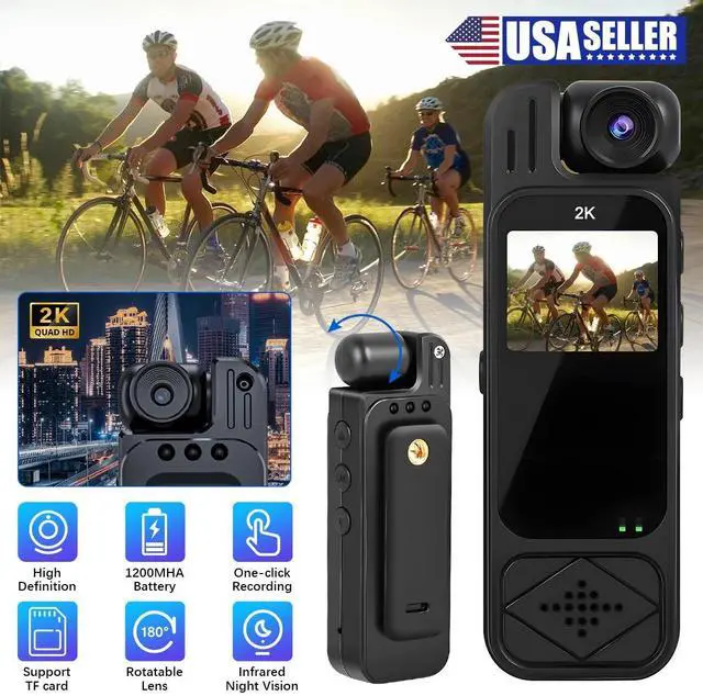 Main image of HD Mini Camera Camcorder Body Police Cam with Audio Video DVR IR Night Cam NEW