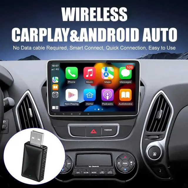Alt view image 6 of 7 - USB Wireless CarPlay Adapter For iPhone Wireless Dongle Plug & Play