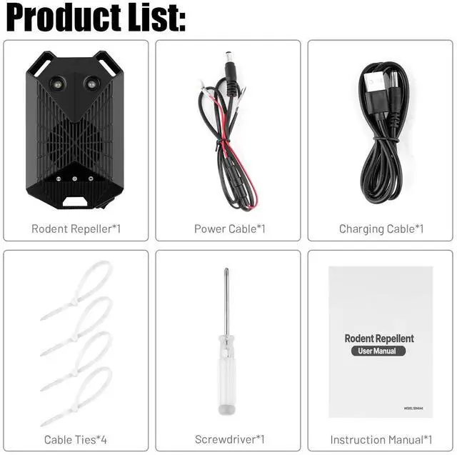 Alt view image 7 of 7 - CAR ULTRASONIC MOUSE REPELLER VEHICLE RODENT PEST ANIMAL DETERRENT REPELLENT NEW