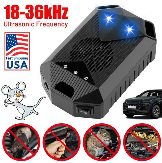 Main image of CAR ULTRASONIC MOUSE REPELLER VEHICLE RODENT PEST ANIMAL DETERRENT REPELLENT NEW