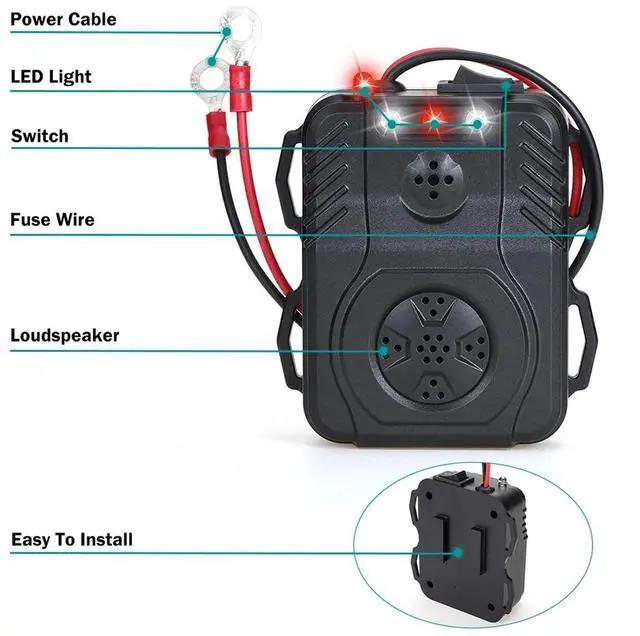Alt view image 5 of 7 - Ultrasonic Mouse Repeller Vehicle Rat Rodent Pest Animal Deterrent Repellent Car