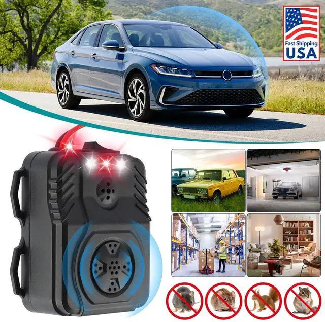 Main image of Ultrasonic Mouse Repeller Vehicle Rat Rodent Pest Animal Deterrent Repellent Car