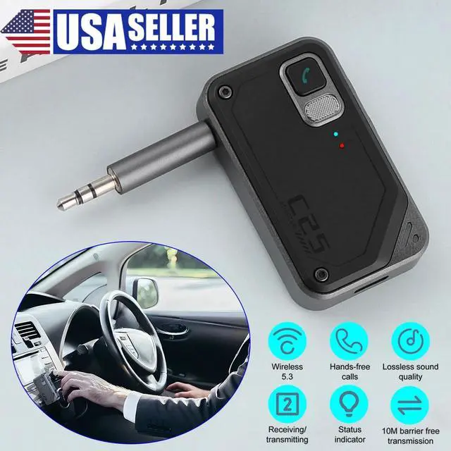 Main image of 2 in 1 Bluetooth v5.3 Transmitter Receiver Wireless Audio 3.5mm Jack Aux Adapter