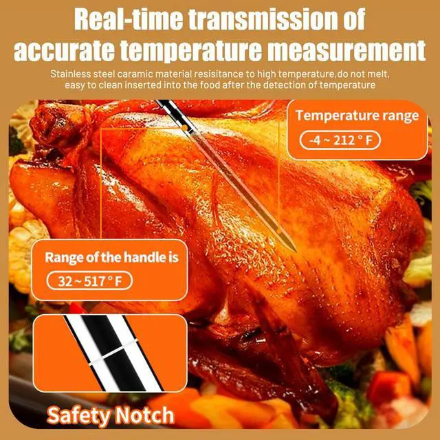 Alt view image 3 of 7 - Wifi Smart Wireless Meat Thermometer Digital Thermomter for Cooking BBQ -USA