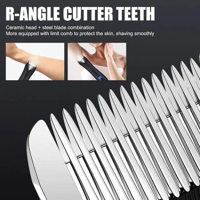 Alt view image 2 of 7 - Manscaping Pubic Hair Trimmer Waterproof Groin Electric Mens Ball Body Shaver