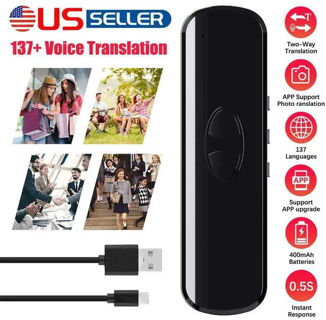 Main image of Portable Smart Voice Translator Two-Way Real Time Portable 137+ language Device