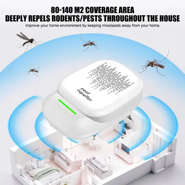 Alt view image 3 of 7 - Ultrasonic Pest Reject Home Control Electronic Repellent Rat Mice Repeller -NEW