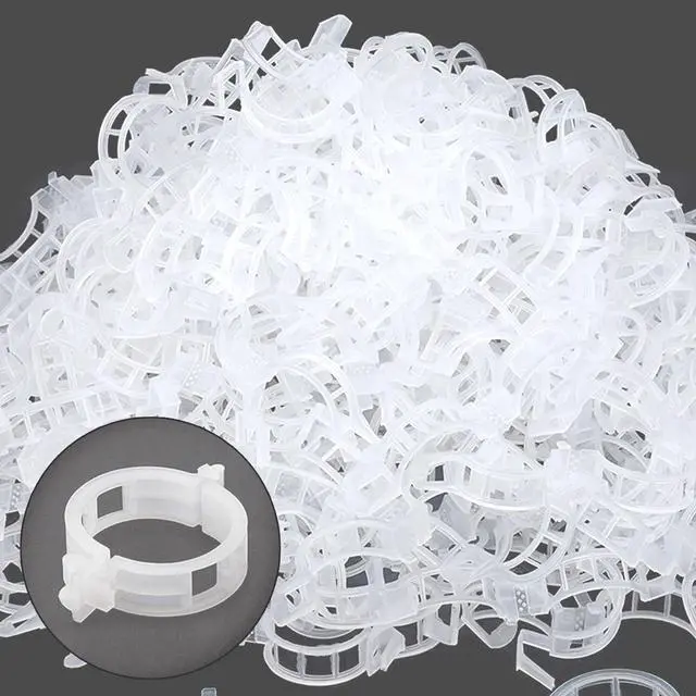 Alt view image 2 of 7 - 250 PCS Tomato Clips 23 mm Trellis Support Vegetable Garden Plant Binder