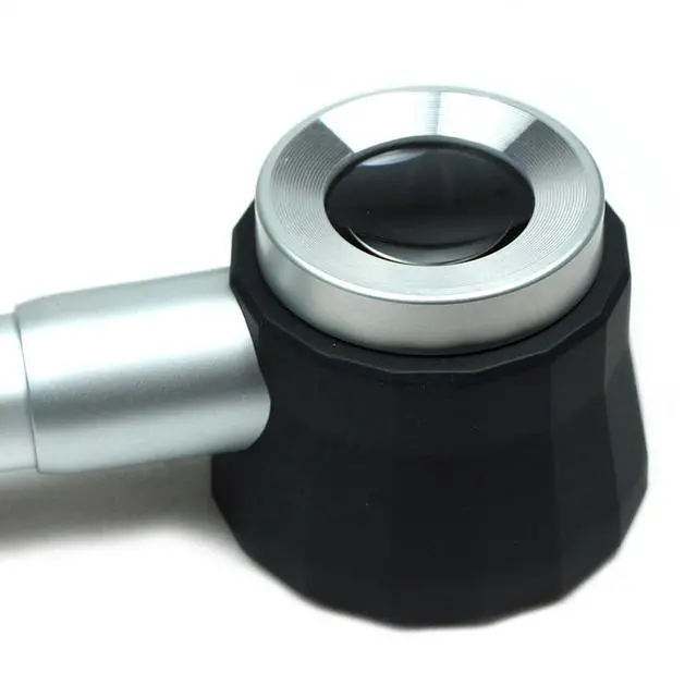 Alt view image 4 of 7 - High Quality 10X Optical glass Lighted Magnifier 45X Jewelers Loupe with LED UV