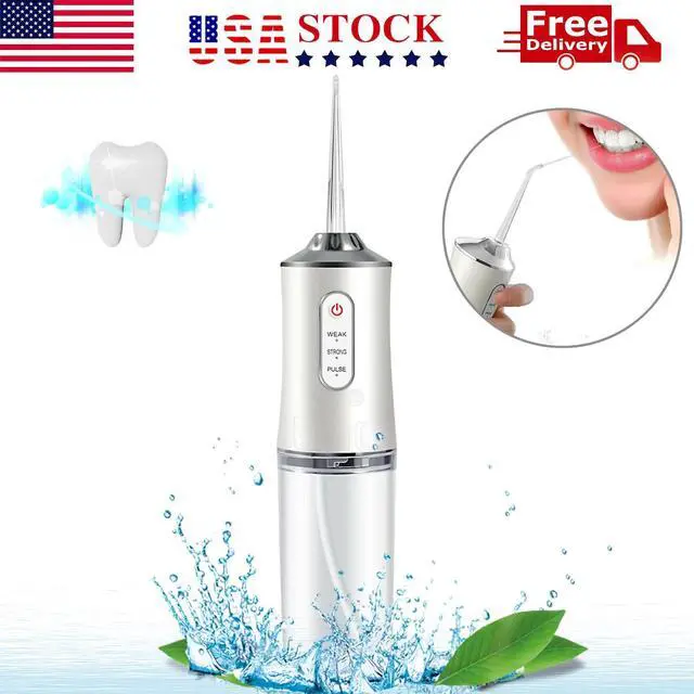 Main image of Cordless Water Flosser Dental Oral Irrigator Travel Teeth Cleaner Floss Pick