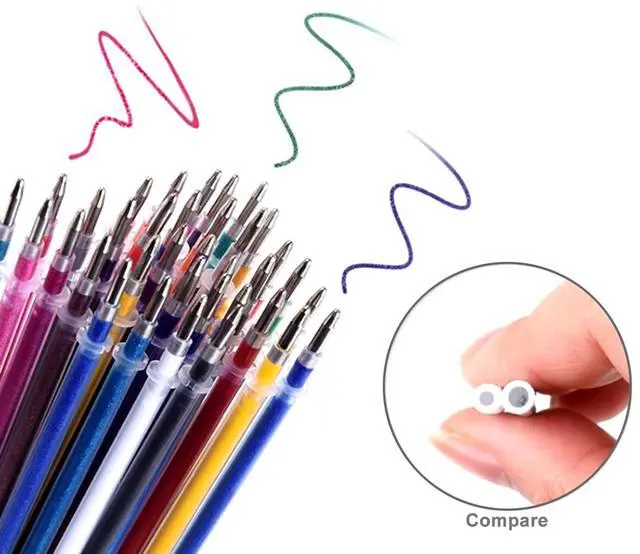 Alt view image 5 of 7 - 100 PCS Gel Pens Metallic Neon Glitter Pastel High Quality with Fine Points