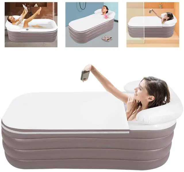 Main image of Foldable Portable Standing Bathtub Inflatable Bathtub Unisex SPA Bathtub