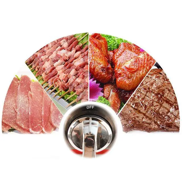 Alt view image 4 of 7 - Portable 2 Burner Gas BBQ Grill Tabletop Camping Smokeless Grill Stainless Steel