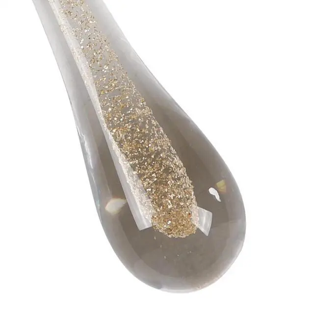 Alt view image 7 of 7 - Modern Chandelier Crystal Glass LED Ceiling Light Fixture Rain Drop Pendant Lamp