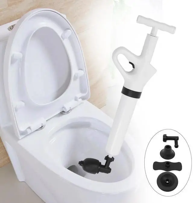 Main image of High Pressure Toilet Plunger Air Drain Blaster Sink Dredge Pipe Clog Plumbing