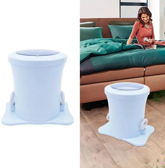 Main image of Mini Dryer Portable Compact Clothes Spin Dryer Manual Home Laundry Dryer Blue