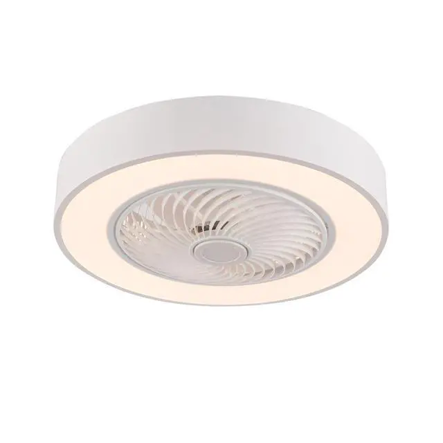 Alt view image 5 of 7 - 22'' Modern LED Ceiling Fan Light Flush Mount Dimmable Chandelier Lamp w/ Remote