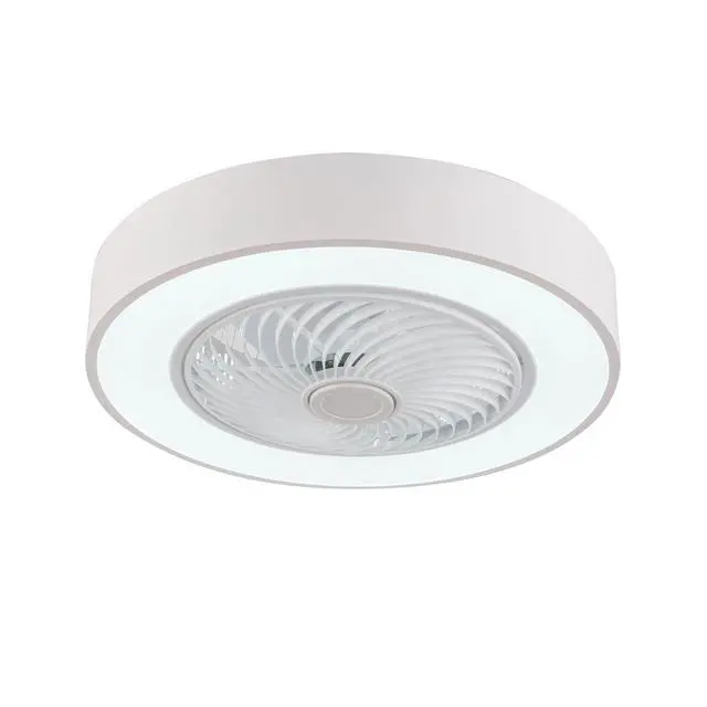 Alt view image 7 of 7 - 22'' Modern LED Ceiling Fan Light Flush Mount Dimmable Chandelier Lamp w/ Remote