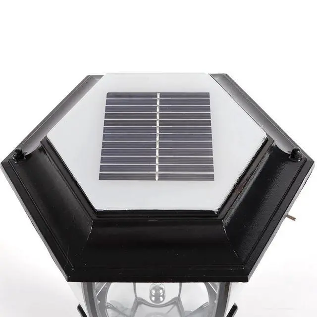 Alt view image 5 of 7 - Waterproof Outdoor Yard Light LED Solar Power Lantern Landscape Pillar Post Lamp