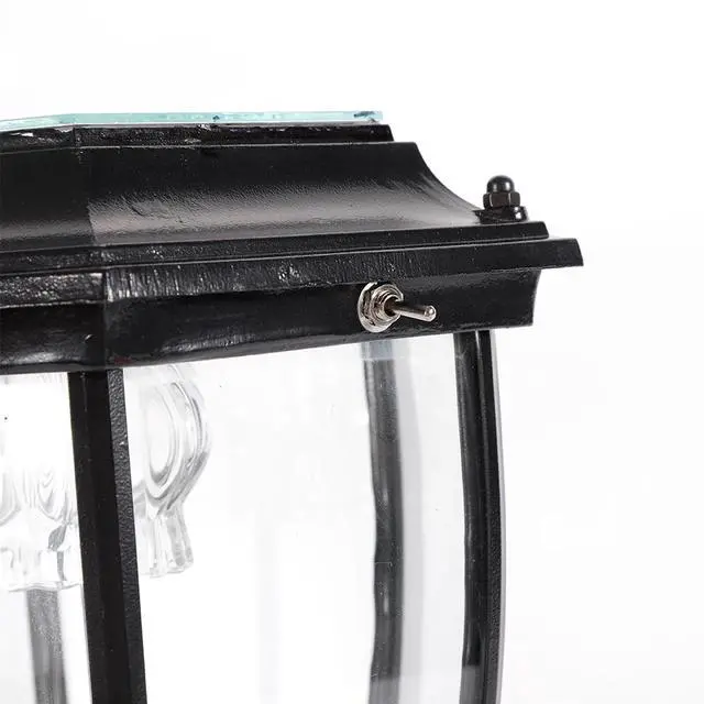 Alt view image 2 of 7 - Waterproof Outdoor Yard Light LED Solar Power Lantern Landscape Pillar Post Lamp