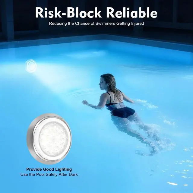 Alt view image 2 of 7 - 54W RGB LED Swimming Pool Light Underwater SPA Waterproof Lamp W/ Remote Control