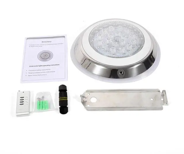 Alt view image 7 of 7 - 54W RGB LED Swimming Pool Light Underwater SPA Waterproof Lamp W/ Remote Control