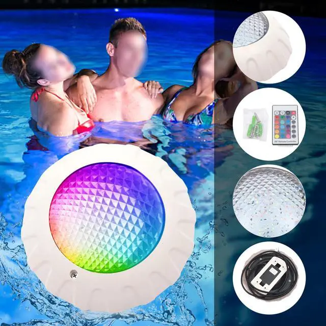 Alt view image 4 of 7 - IP68 Waterproof 38W 12v LED Pool Lights Underwater RGB Swimming light Lamp Spa