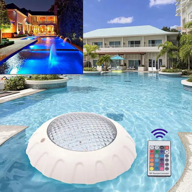Alt view image 2 of 7 - IP68 Waterproof 38W 12v LED Pool Lights Underwater RGB Swimming light Lamp Spa