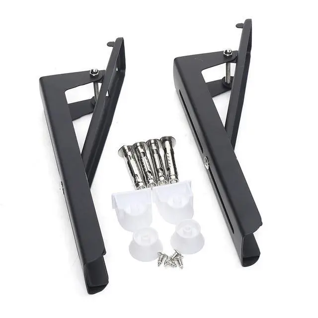Alt view image 2 of 7 - Heavy Duty Microwave Bracket Wall Mounted Rack Stainless Steel Shelf Adjustable