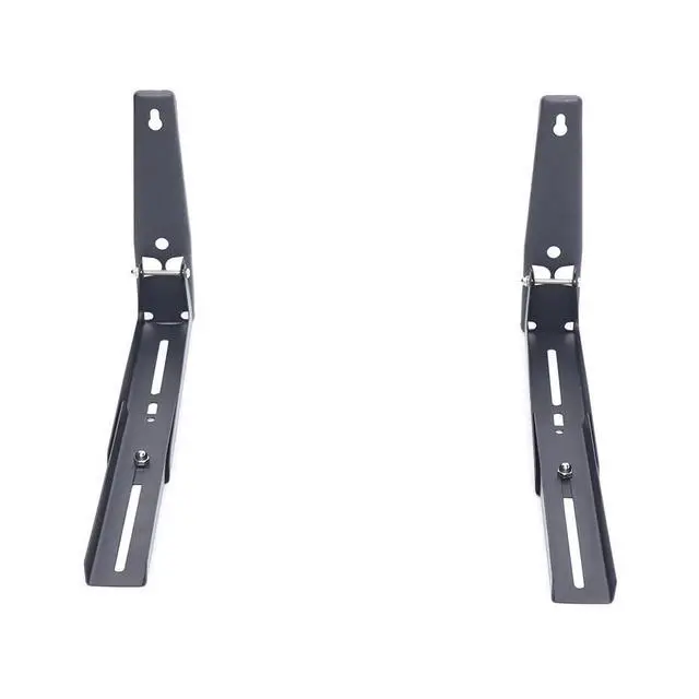Alt view image 4 of 7 - Heavy Duty Microwave Bracket Wall Mounted Rack Stainless Steel Shelf Adjustable