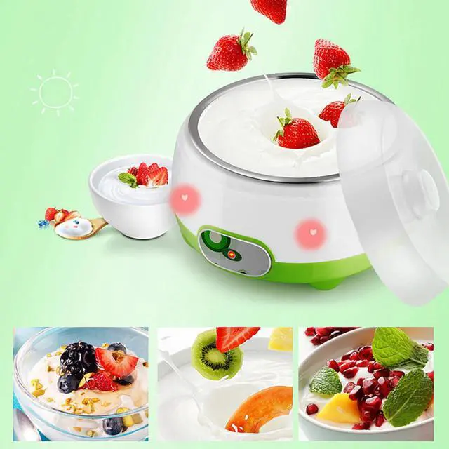 Alt view image 3 of 7 - 1L Yogurt Maker Machine Auto Constant Temperature w/Stainless Steel Inner Pot