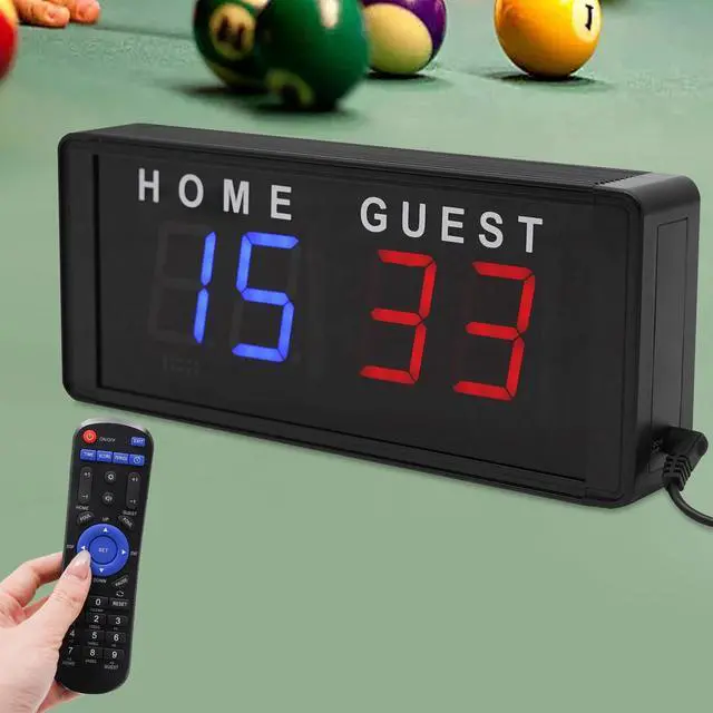 Main image of Modern Portable Tabletop Electronic Digital Scoreboards, Led Scoreboard Black