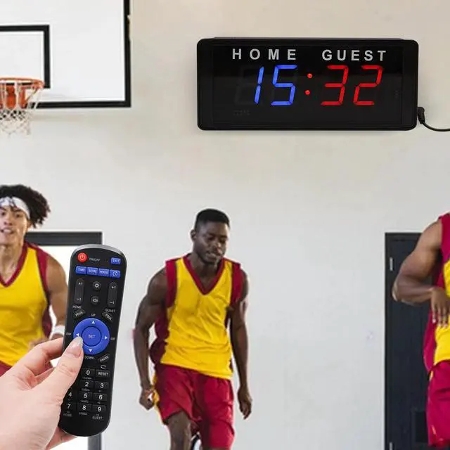 Alt view image 3 of 7 - Modern Portable Tabletop Electronic Digital Scoreboards, Led Scoreboard Black