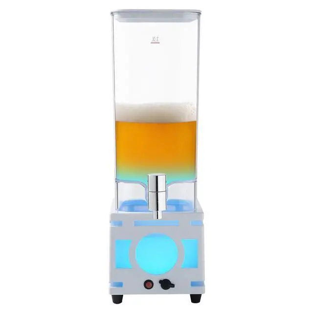 Alt view image 6 of 7 - 3L/0.79gal Beverage Dispenser Clear Water Juice Drink Dispenser with LED Light