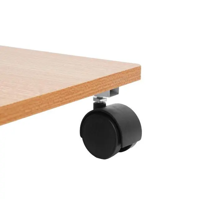 Alt view image 5 of 7 - C-Shaped Side Table Sofa Bed Side Table With 4 Wheels Coffee Table Laptop Stand