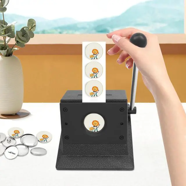 Main image of 37mm Round Manual Graphic Punch Die Cutter Card Badge/Button Cutting Maker Tool