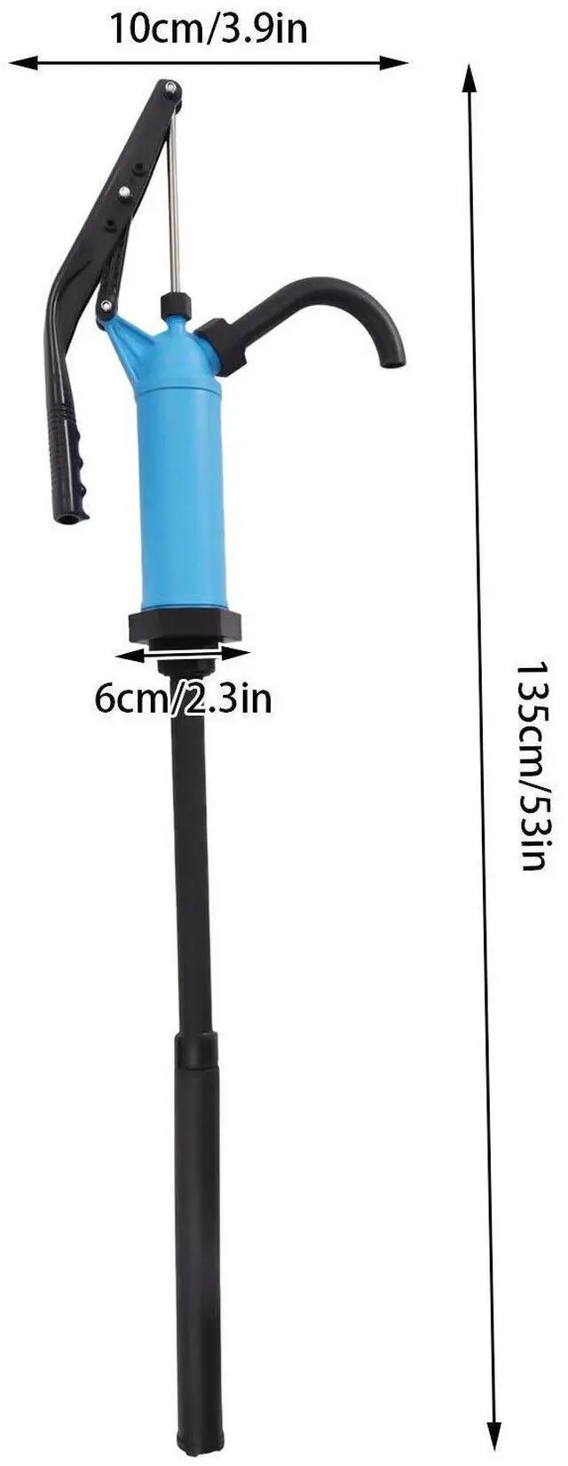 Alt view image 4 of 7 - Hand-pressed Lever Action Drum Barrel Pump 5-55 Gallon for Liquids & Oil Pumping