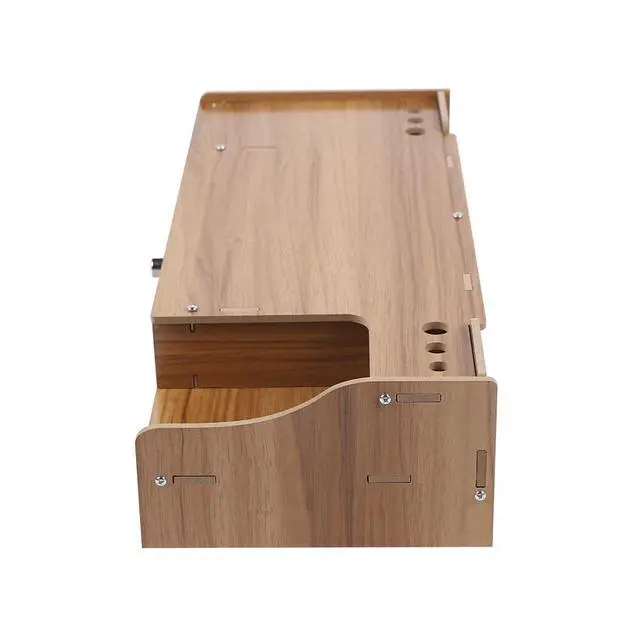 Alt view image 7 of 7 - Wood Monitor Riser with Drawer Computer/Laptop/PC Stand for Desk Organizer