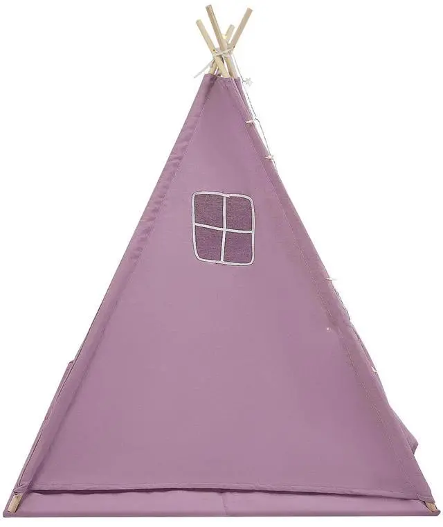 Alt view image 5 of 7 - Children's Indoor Playhouse Play Tent With Light for 1-3 Kids Pink Tent For Kids