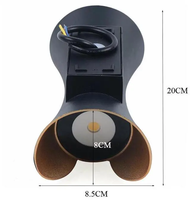 Alt view image 3 of 7 - Modern LED Up Down Wall Light Sconce Lamp Fixture Outdoor Indoor Waterproof 12W