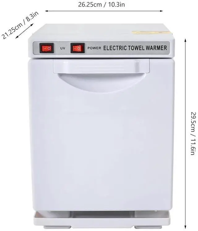 Alt view image 2 of 6 - Barber Hot Towel Warmer Professional Towel Warmer Cabinet with UV 11.6x8.3x10.3"