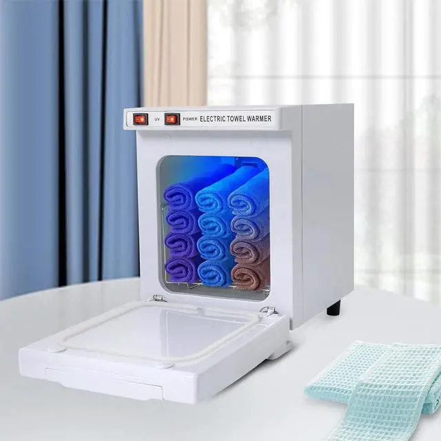 Alt view image 4 of 6 - Barber Hot Towel Warmer Professional Towel Warmer Cabinet with UV 11.6x8.3x10.3"