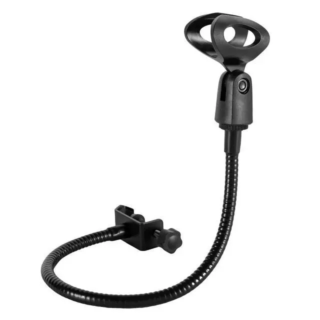 Alt view image 7 of 7 - Adjustable Gooseneck Microphone Stand with Desk Clamp Fit for Radio Broadcasting