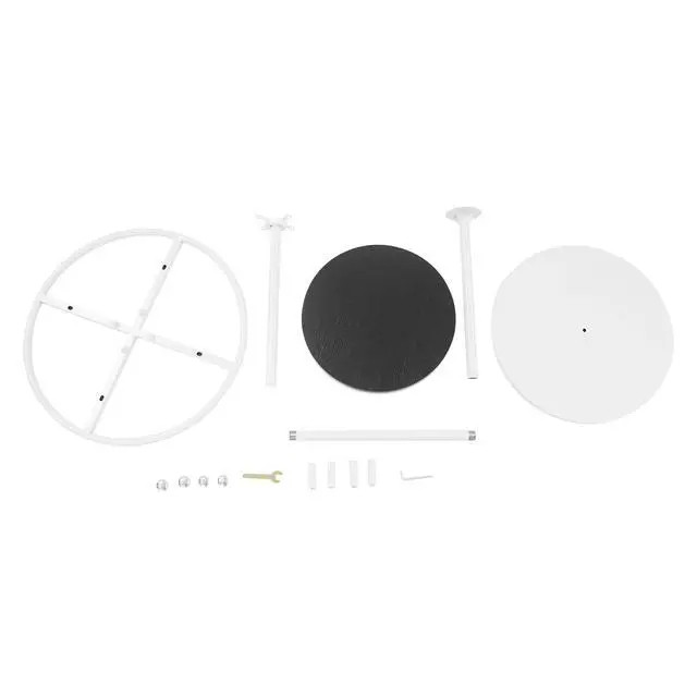 Alt view image 5 of 7 - Round Clothing Rack Floor Standing Clothes Hanging Rack Garment Display