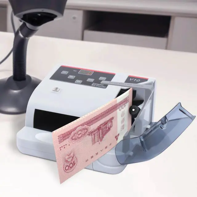 Main image of Portable Money Bill Counter Counting Machine with UV/MG/WM Counterfeit Detection