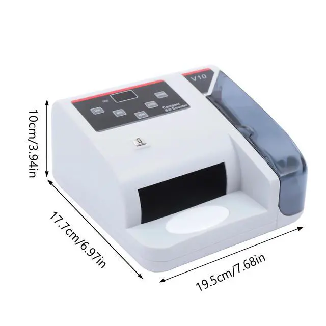 Alt view image 3 of 7 - Portable Money Bill Counter Counting Machine with UV/MG/WM Counterfeit Detection
