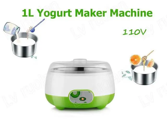 Alt view image 7 of 7 - 1L Yogurt Maker Machine Auto Constant Temperature w/Stainless Steel Inner Pot