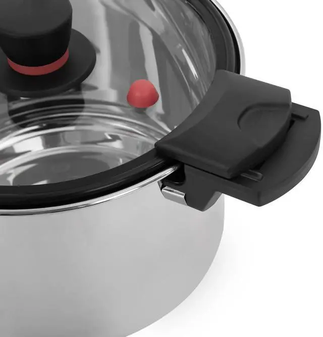 Alt view image 7 of 7 - Pressure Pot, Pressure Cooker, 201 Stainless Steel Pressure Pot US NEW